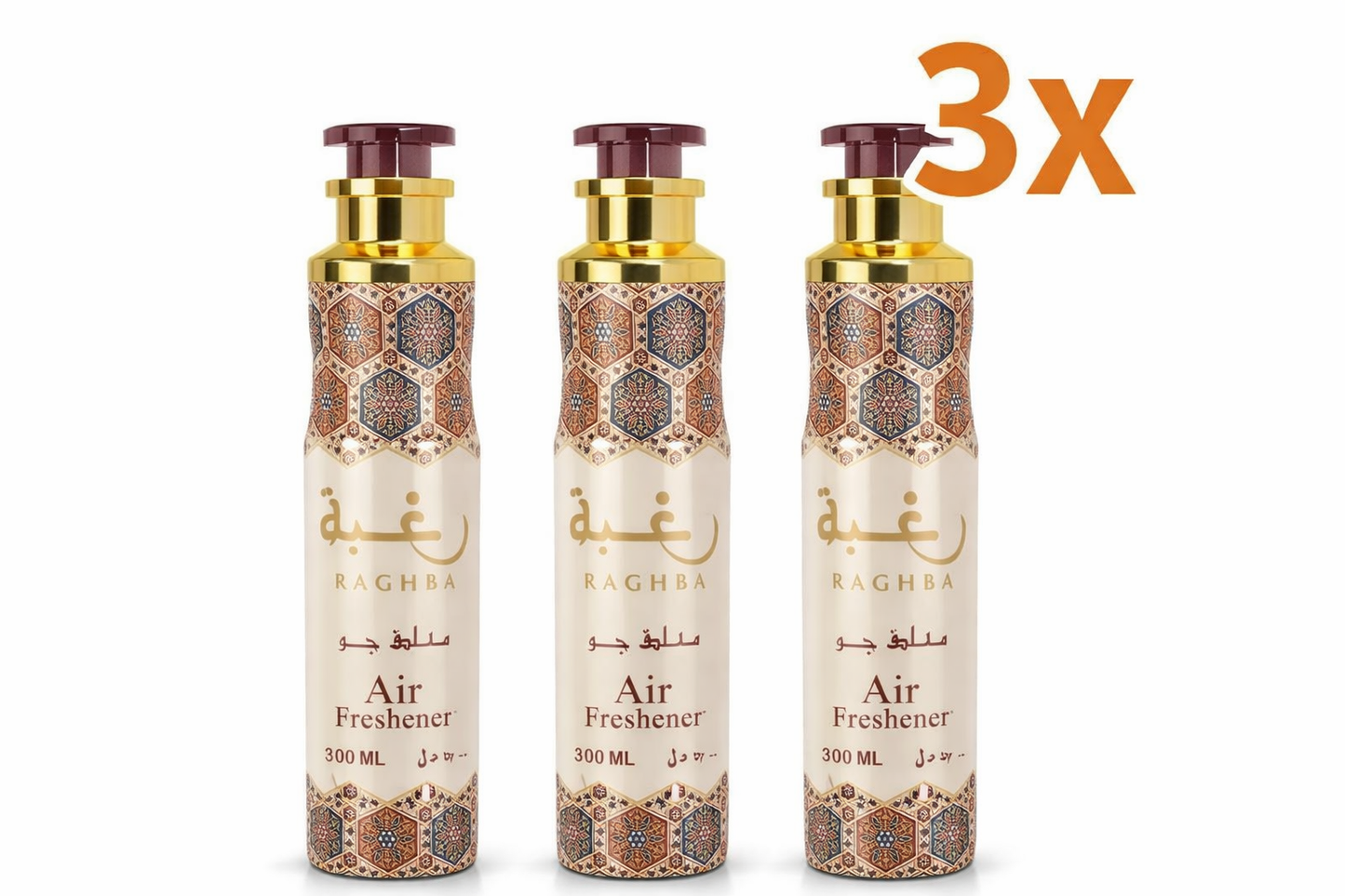 3x Lattafa Raghba 300ml Raumduft *DEAL*