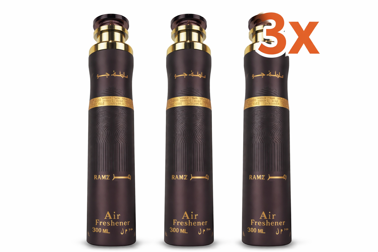 3x Lattafa Ramz Gold 300ml Raumduft
