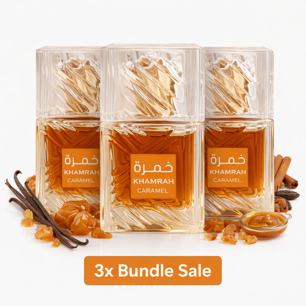 3x mini Khamrah Caramel 30 ml by Bareeq