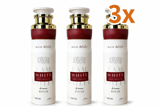 3x Lattafa  Ana Abiyedh Rouge 300ml Raumduft