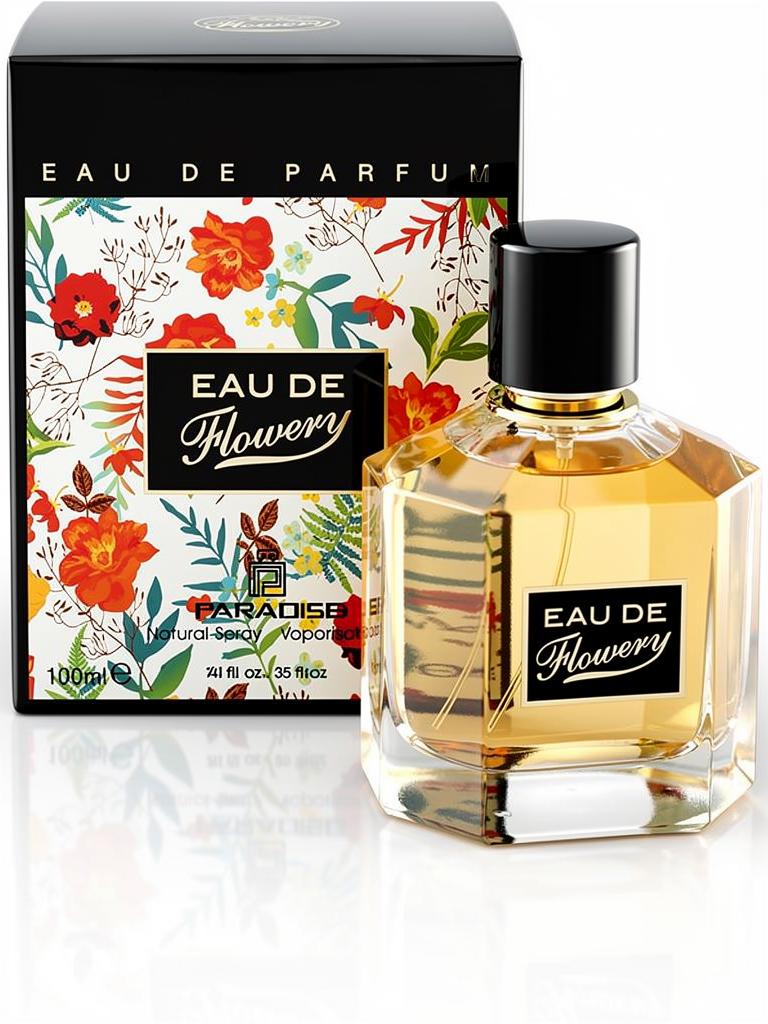 Fragrance World Eau de Flowery (Paradise) Eau de Parfum 100 ml – Blumig, feminin & strahlend